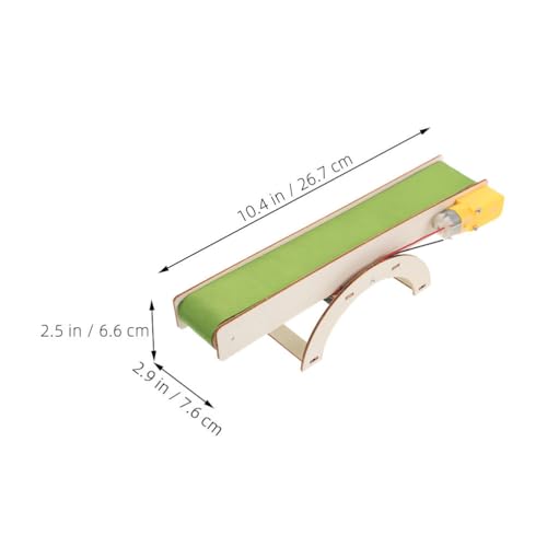 Garneck 2 Pack Electric Conveyor Belt STEM Engineering Science Project Kits - size: 26.70X7.60X6.60CM