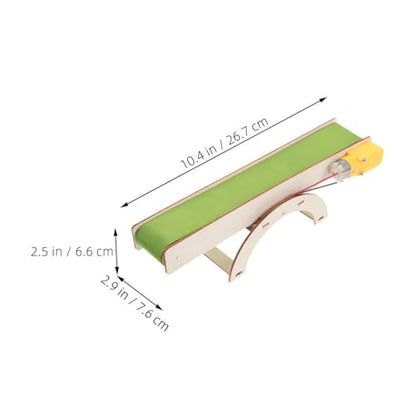 Garneck 2 Pack Electric Conveyor Belt STEM Engineering Science Project Kits - size: 26.70X7.60X6.60CM