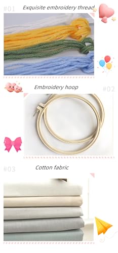 Amiiba Embroidery Starter Kit with Letter N Pattern, DIY Full Range Stamped Embroidery Cross Stitch Kits for Beginners Adults (Letter N) - color: Letter N