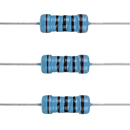BOJACK 350 Pcs 30 Values Resistor Kit 1 Ohm - 1M Ohm with 1% 1W Metal Film Resistors Assortment - size: 1 W
