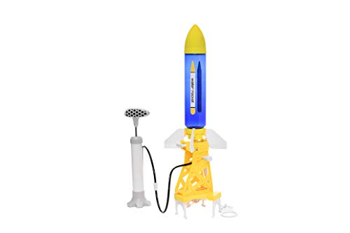 PLAYSTEM Outdoor Water Powered Rocket Physics Learning Set-with Tail, Body and Pump DIY Rocket Science Experiment Kit- Space STEM Outdoor Toys Gift for Kids,Teens, Boys & Girls - color: Pro