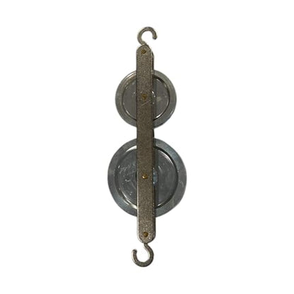 16082: Double Pulley Kit - 38mm and 50mm Aluminum Wheels - Demonstrates Force, Motion, Acceleration, Gravity, Inertia, Momentum - STEM Physics Tool for Classroom or Homeschool