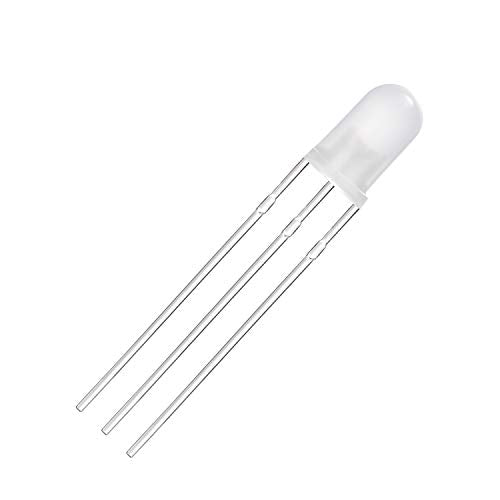 CHANZON 100 pcs 5mm Red & Yellow-Green Diffused LED Lights Common Cathode - color: D) Red & Yellow-green (Cc) (100pcs)