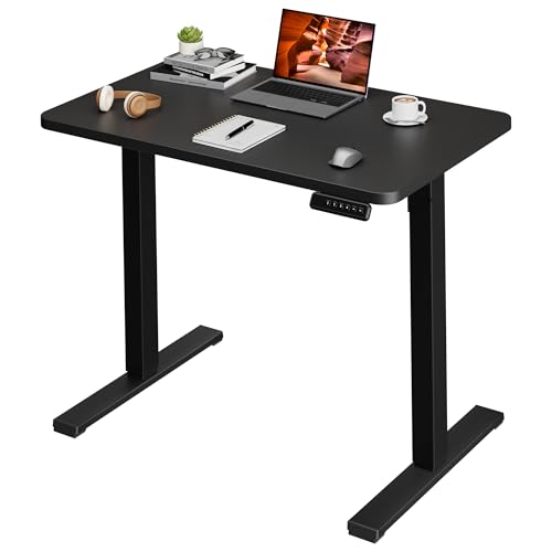 40''x24''One-Piece Adjustable Large Standing Desk for Home Office - color: Black, size: 4024