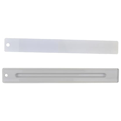 Westcott 17355 12-Inch Ruler Set with Pencil Storage, Innovative Design for Easy Measuring and Organization at School or Office, 2-Piece Set - size: 12" Pencil Storage