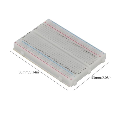 4pcs 400 Point Breadboard Mini Solderless Breadboard Ideal for prototyping Test Circuits