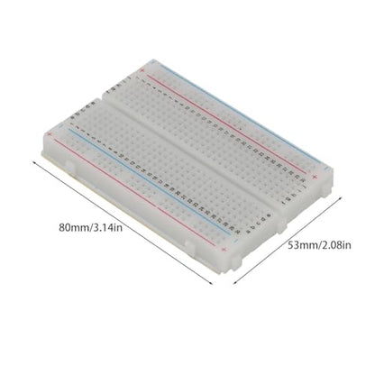 4pcs 400 Point Breadboard Mini Solderless Breadboard Ideal for prototyping Test Circuits