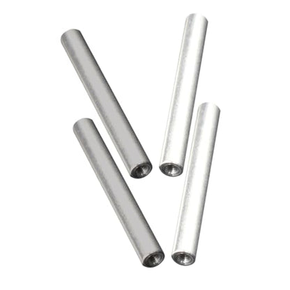 Zerodeko 4PCS Soft 2 Iron Rod & 2 Aluminum Rod Set for Electromagnetic Projects – Electromagnet Coils, Soft Iron Core Electromagnet Components, Electrodes for Electrolyzer & STEM Experiments
