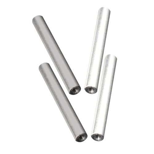 Zerodeko 4PCS Soft 2 Iron Rod & 2 Aluminum Rod Set for Electromagnetic Projects – Electromagnet Coils, Soft Iron Core Electromagnet Components, Electrodes for Electrolyzer & STEM Experiments