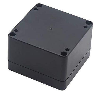 Junction Box, Zulkit Project Box IP65 Waterproof Outdoor Box ABS Plastic Electrical Boxes Electronic Enclosure Black 3.27 x 3.19 x 2.20 inch (83 x 81 x 56mm)(Pack of 1) - size: 3.27'' x 3.19'' x 2.20''(Pack of 1)