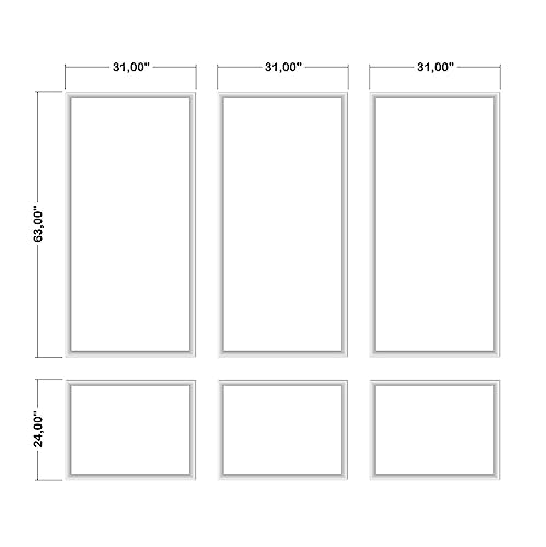 Birdeco Peel and Stick Wall Molding Kit, Self Adhesive Wainscoting Panels