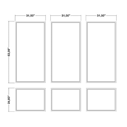 Birdeco Peel and Stick Wall Molding Kit, Self Adhesive Wainscoting Panels