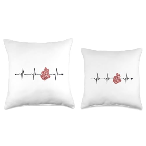 Best Rocks And Minerals Kit Guide Collection Gifts Collecting Heartbeat Geologist Mineral Collector Throw Pillow, 18x18, Multicolor - size: 18x18