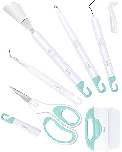 Sooez Weeding Tools for Vinyl, 6PCS Basic Tools Set - color: Mint Green