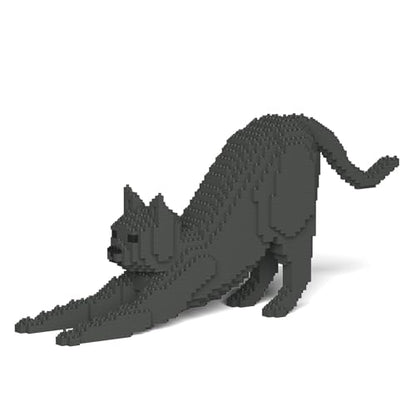 JEKCA Cat 09S-M03 | Gray Cat Plastic Building Blocks | Age 14+ - color: Dark Grey