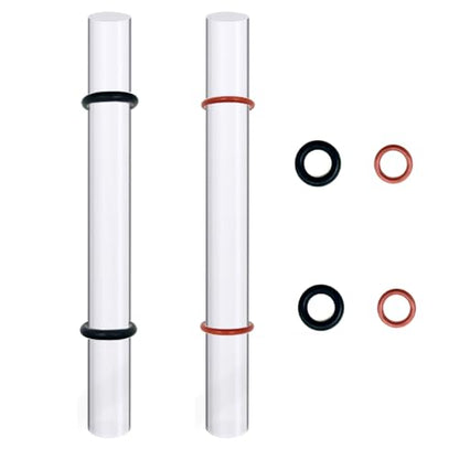 2PCS Polymer Clay Tool Acrylic Roller with Thickness Ring for Pottery Shaping Sculpting