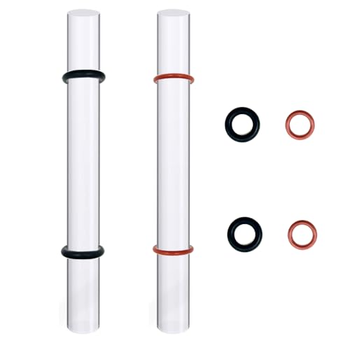 2PCS Polymer Clay Tool Acrylic Roller with Thickness Ring for Pottery Shaping Sculpting