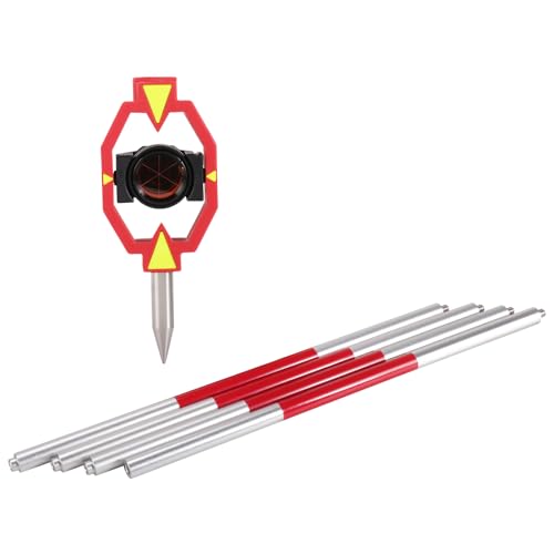 Mini Prism Reflector with 4 Rods, Adjustable 0 mm / -30 mm Offset - size: 0/-30 mm