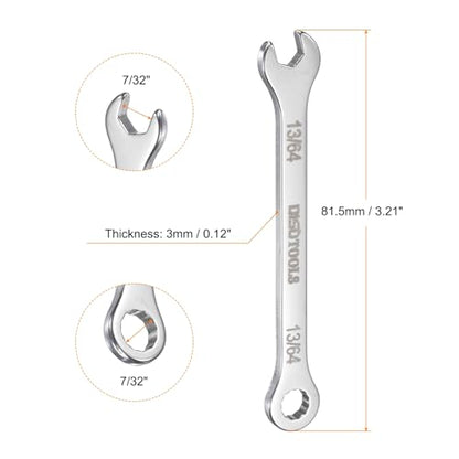 HARFINGTON 13/64" Thin Combination Wrench Stainless Steel Spanner - size: 13/64"