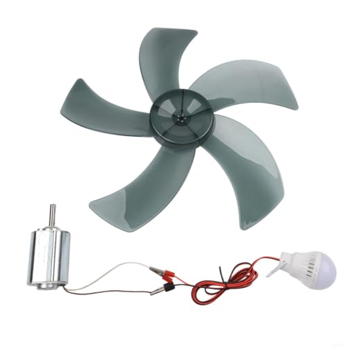 Hand Crank and Wind for turbine Generator Kit, 12V for Science - size: Set 1