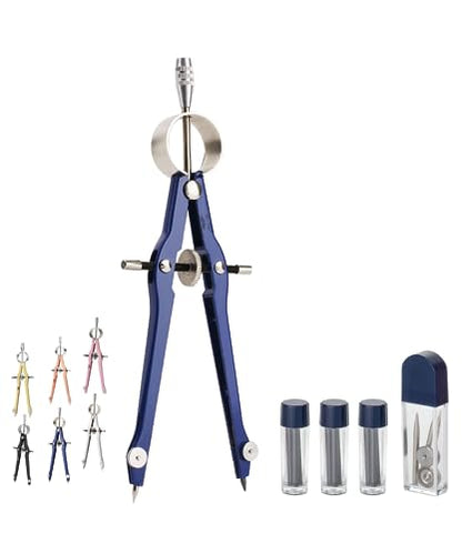 Mr. Pen- Professional Compass for Geometry, Extra Lead - color: Blue