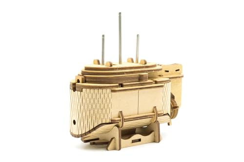 Puzzle Potato Tesla's Boat - Wooden Escape Room Puzzle Box for Adults - color: Tesla's Boat