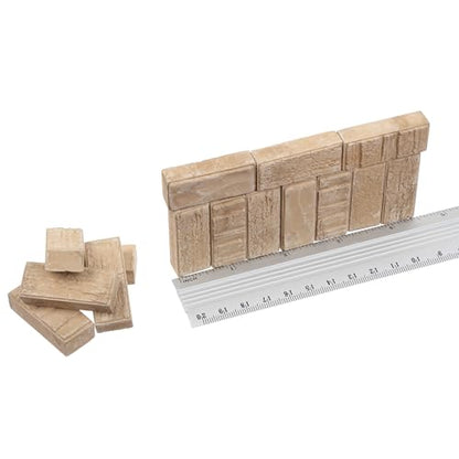 Wise Elk Western Wall Mini-Bricks Constructor Set, Beige - style: Western Wall