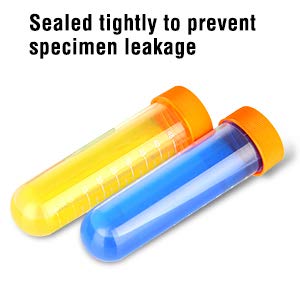 TEKEFT Primary Science Jumbo Test Tubes with Stand, Set of 10 Tubes, Ages 3+