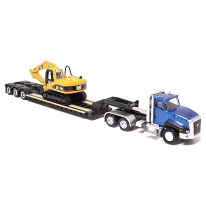 Diecast Masters 1:87 Cat CT660 Tractor, Lowboy, 315C L Hydraulic Excavator