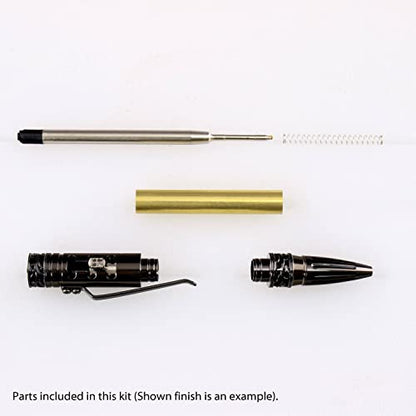 Legacy Woodturning, Stick Shift with Reverse Pen Kit - Chrome, 3 Pack, Woodworking Project Kit