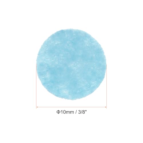 HARFINGTON 200pcs Round Felt Circles, 10mm 3/8" Pre Cut Felt Craft Pads Non-Woven Mini Felt Fabric Circles for DIY Sewing Handcraft Cut Projects Craft Finishing, Blue - color: Blue, size: 10mm