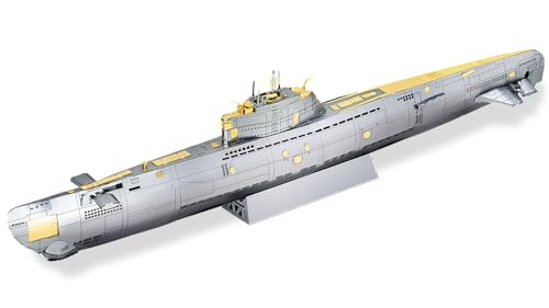 Piececool 3D Metal Puzzles for Adults, Military Submarine Metal Model Building Kits for Stress Relax, Great Christmas Birthday Gifts - color: Submarine
