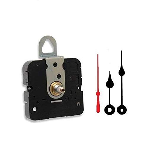 Takane Quartz Clock Movement Mechanism with 4" spade Hands, U.S.A. Made (5/16" Threaded Shaft for dials up to 1/8" Thick)