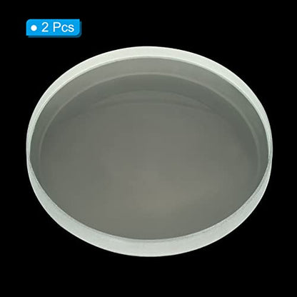 PATIKIL 6" (150mm) Focal Length Double Concave Lens, 2 Pack 50mm Diameter 6mm Height Glass Optically Polished Round Edges Lens for Physics Experiment, Clear - size: 15cm
