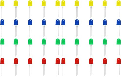 Gikfun 10mm LED Emitting Diodes Light Lamp Diffused F10 Round Led for Arduino (Pack of 40pcs) AE1258 - size: 20 Count (Pack of 2)