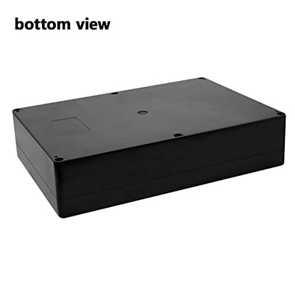 LeMotech Electrical Box ABS Plastic Project Box IP65 Waterproof Junction Box Project Case Universal Enclosure for Electronics Black 10.3X 7.1x 2.3 inch (263x182x60mm)（Pack of 1 - color: Black (1 pack), size: 10.3" x 7.1" x 2.3"