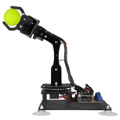 Adeept 5DOF Robotic Arm Kit for Arduino IDE, Programmable DIY Coding Kits - color: Black