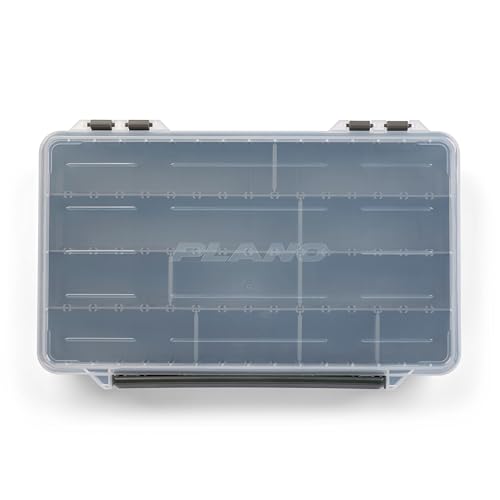 Plano StowAway 3700 Stow Tackle Box, with Corrosion-Preventive Rustricor, Single Latch Design, Transparent DuraView Lid, Stackable Storage for Fishing Bait, Lures and Gear - size: 3700, style: New Model