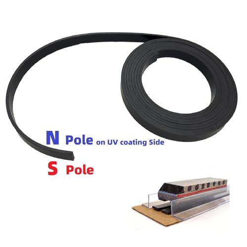 Monopolar Magnetic Tape 1/2" for Maglev Train Science Project Replacement,Thickness 0.12 Inches (Length 10 feet) - size: Length 10 feet