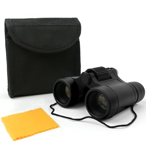 Scotamalone Kids Toy Binoculars Shock Proof for Age 3-12 Years Old Boys Girls Bird Watching Educational Learning Hunting Hiking Birthday Presents - color: black, size: one pc