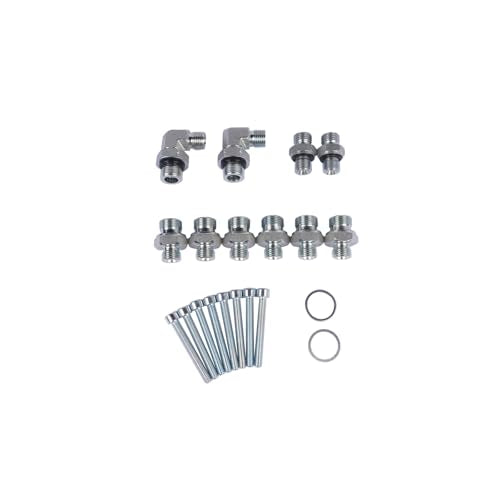 2pcs 3-Way Hydraulic Diverter Valve Kit Fits 1-2 Ton Chinese Mini Excavator