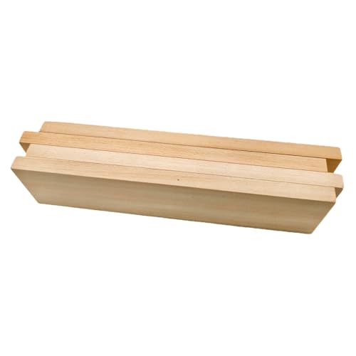 4PCS Unfinished Basswood Blocks for Crafts, Wood Craft Panels for Art, Engraving, Painting, DIY Projects, Chip Carving, Fretwork (7.87 x 1.96 x 0.39 in) - size: 7.87 x 1.96 x 0.39 in