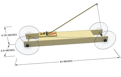 The Basic Kit: All-Purpose Mousetrap Powered Car for School STEM Projects