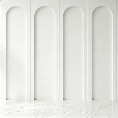 Arch MDF Wall Molding Kit 4 Sets Pre Cut 118 x 31.5 Inch Board and Batten Wall Panel Kit,MDF Paneling Kit Easy Install Paintable DIY Accent Decor for Bedroom Living Room Doors