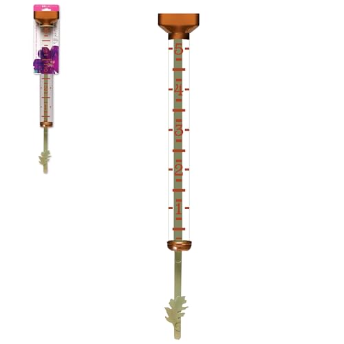 Headwind EZRead 15” Professional Outdoor Rain Gauge High-Visibility Float, Heavy-Duty, Weather-Resistant, Made in USA, Copper Finish - color: Copper