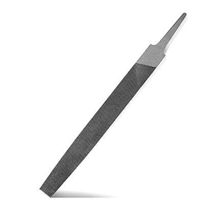 6-inch Flat Medium Cut File, Double Cut Teeth, High Carbon Steel, Single Hand File Without Handle, Suitable for Shaping Metal, Wood, etc. - color: Flat File, size: 6 Inch