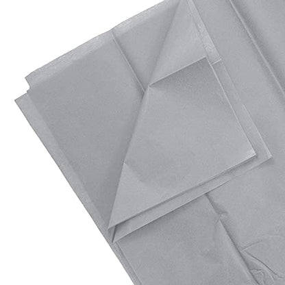 JAM Paper Tissue Paper - Grey/Silver - 10 Sheets/pack - color: Gray / Silver, size: 10 Count (Pack of 1)