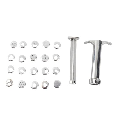 LiebeWH Clay Extruder Tool with 19 Metal Discs for Polymer Clay Ceramics Pottery Sculpting Sugar Paste Cake Decorating