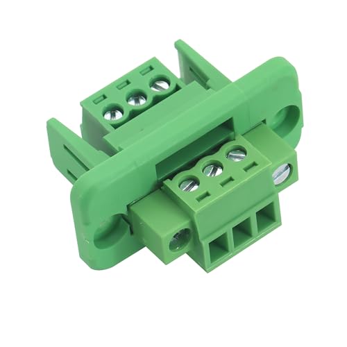 5Sets 3Pin 3.81mm Through-Wall Screw Terminal Block 300V 8A - size: 3 Pin