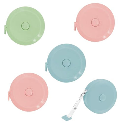 4Pcs Soft Tape Measure for Body Fabric Sewing Tailor Cloth Knitting Craft Measurements, 59 Inch Portable Measuring Tool, Mix1 - color: Mix1